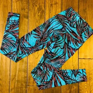 Lululemon Wunder Under Tropical Patterned Tights